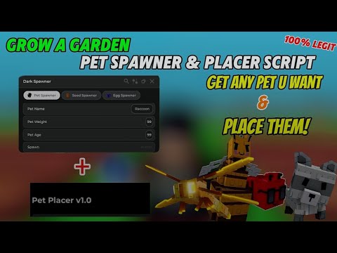 [NEW] GROW A GARDEN SCRIPT OP! | SPAWN  ANY PETS & PLACE THEM! (AUTO DISCO BEE, RACCOON!)