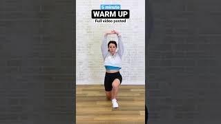 5 minute warm up routine for HIIT or full body workouts #warmup #workout #fitnessmotivation #fitness