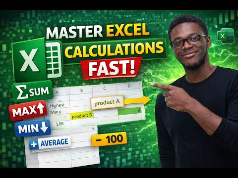Excel Basics Every Data Analyst Must Know – SUM, MAX, MIN & More!