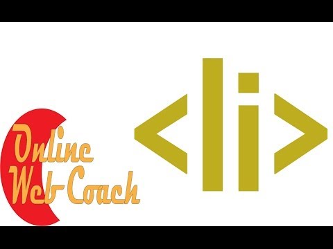 HTML List - Learn HTML - Online Web Coach