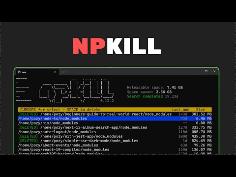 The easiest way to delete node_modules in your computer
