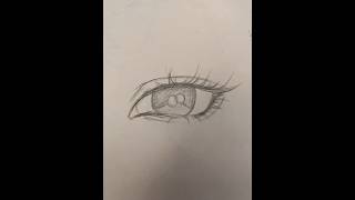Anime girl eyes#tutorial #drawing #art #artist #sketch #artstyle #youtubeshorts #anime #eyestutorial