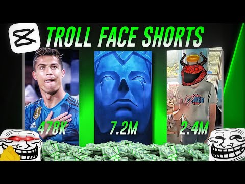 How To Make Viral Troll Face Shorts with Mobile! (Full Guide💲)