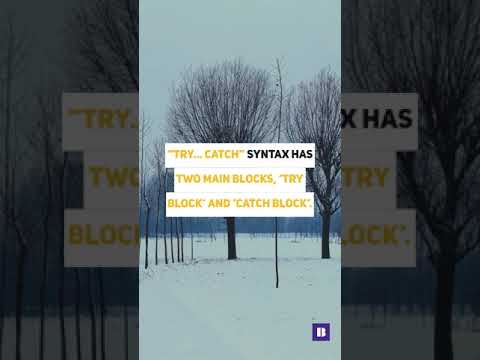 JavaScript's error handling #Shorts