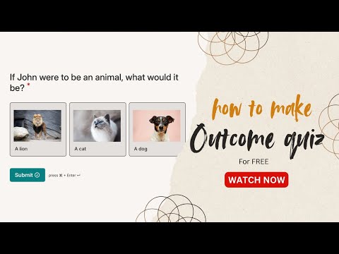 Build Your First Outcome Quiz with Youform