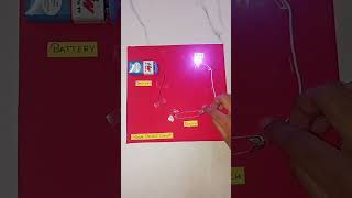 Simple Electric Circuit ⚡# electricity# science# project#craft#idea#easy#