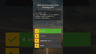 #TestYourJavaScript  36 / 100 JavaScript MCQ & Answer #javascript #programming #coding #procademy