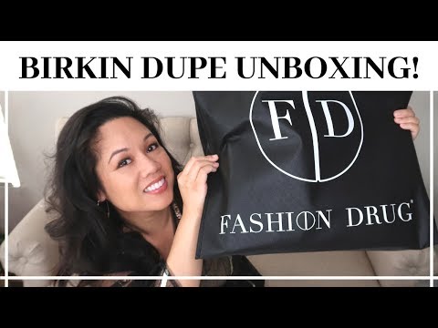 Unboxing the Fashion Drug Birkin Dupe | The IT BAG - Designer Dupes