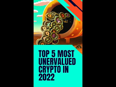 Top 5 Most Undervalued Crypto In 2022 || INFO4U || CRYPTO ||