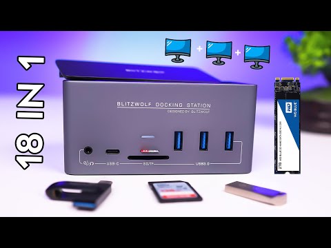 18 in 1 Docking Station for Laptop | PC | Macbook Pro (BW-TH13 Review)