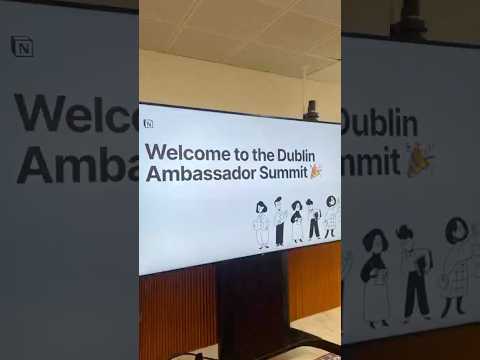 @Notion Ambassador Summit a Dublino 🤩🔥