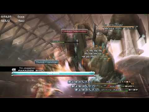 FF13 Platinum% Speedrun - Proudclad 2, Oneiric Maelstrom skip (1:38)