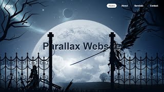 CSS Modern Parallax Scrolling Website | How to make website using HTML CSS and JavaScript
