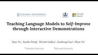 Teaching Language Models to Self-Improve Through Interactive Demonstrations
