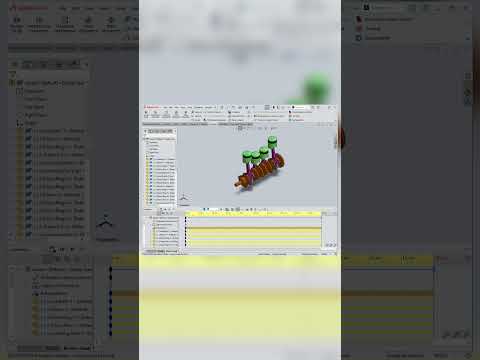 An 4 cylinder assembly in solidworks for learning purpose