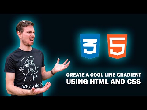 Create a cool Line Gradient using HTML and CSS