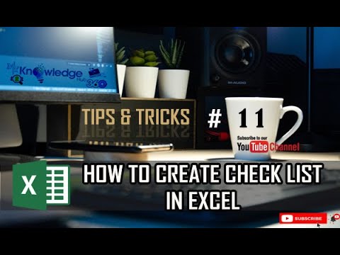 How to Create Checklist in Excel | Create an Interactive Checklist in Excel |Excel Tricks| ToDo List