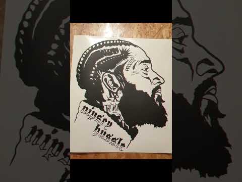 Nipsey Hussle $ Lil Wayne viny decal stickers