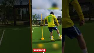 Epic nutmeg move that leaves your opponent stunned!#FootballMagic #FootballSkills