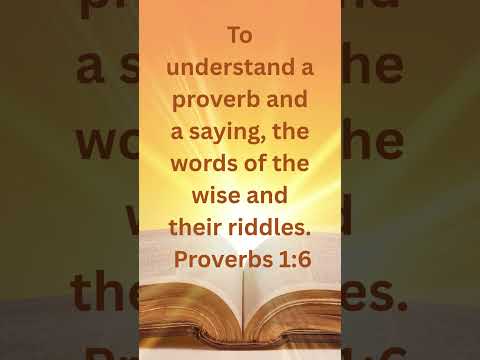 Day 6 FIRM Daily Proverb 1:6 #biblewisdom #bibleverses #bibleshorts #wisdom #christianencouragement