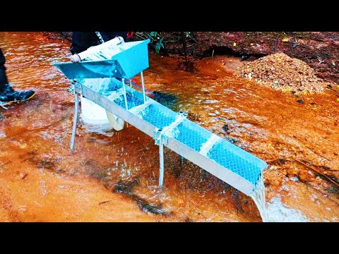 The best and lightest sluice box for gold mining.