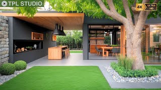 Rustic Mediterranean Gardens & Cozy Modern Homes: Blend Nature, Wood, and Stone Beauty