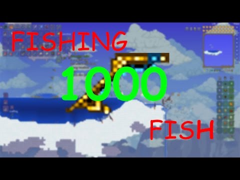Terraria: fishing 1000 fish at once!