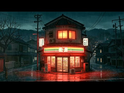 Rain Over Old Tokyo 🌧️ | 90s Retro Lofi Chill Beats🏮 Lofi Rainy Beats To Study/ Chill