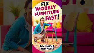 Quick fixes for wobbly furniture using household items #shorts #FurnitureFix #HomeHacks #DIYFixes