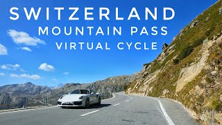 Indoor Cycling Videos With Music | Switzerland  4K |  Virtual Bike Ride  | Mountain pass
