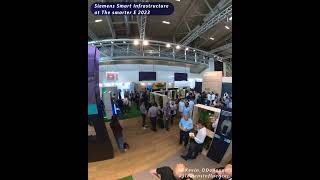 A 'birds eye' view of the Siemens Smart Infrastructure booth at #ThesmarterE