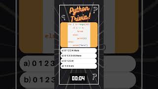 Python Trivia   Loops 52 #coding #python #techcommunity #shorts #trending #viral #datascience