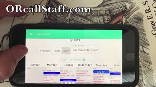 Operating room call scheduling software
