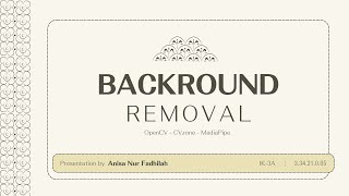 Real-Time Background Removal dengan Python | OpenCV, cvzone, dan MediaPipe