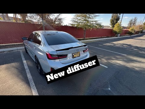I GOT A NEW DIFFUSER FOR MY 2024 BMW M340i LCI DRIVING POV