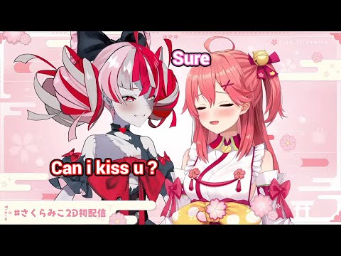 Ollie's Hilarious Reactions to Sakura Miko's New Live 2D Character [ Hololive | Eng Sub ]