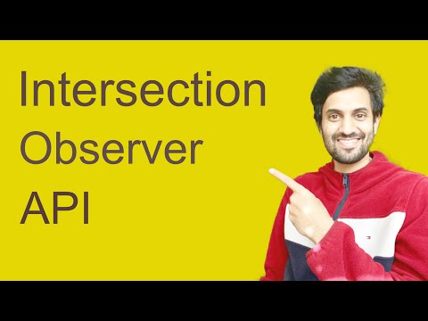 Intersection Observer API - by building a project