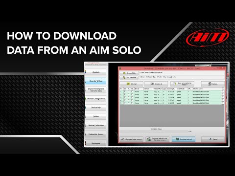 AiM Race Studio 2 - Downloading AiM Solo Data (Tutorial)