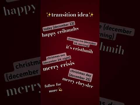 🎄transition idea! ✨ #christmas #merrychristmas #holiday #fyp #fypシ゚