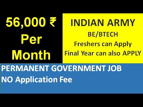 Indian Army Recruitment 2021 | Government Job update | Jobs for freshers