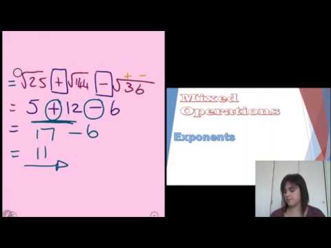 Exponents (mixed operations)