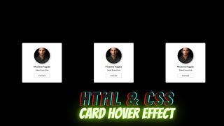 Creating Floating card using HTML and CSS|| css card Hover effect