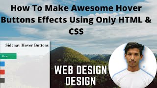 How To Make Awesome Hover Buttons Effects Using Only HTML & CSS  Step By Step//2021