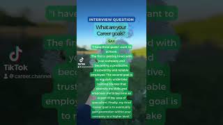 Interview Question: What are your career goals? #jobinterview #interview #interviewquestions #jobs