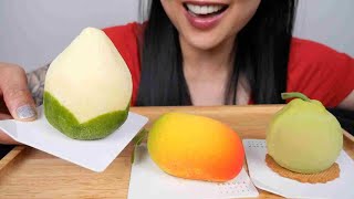 FRUIT MOUSSE CAKE (ASMR EATING SOUNDS) LIGHT WHISPERS | SAS-ASMR