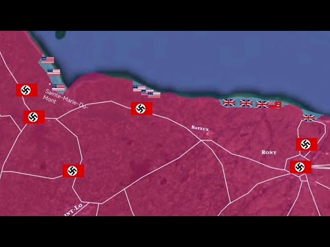 Normandy landings in 1 minute using Google Earth