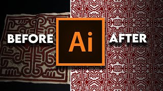 How to convert  image design into a vector to make pattern design using Illustrator image trace