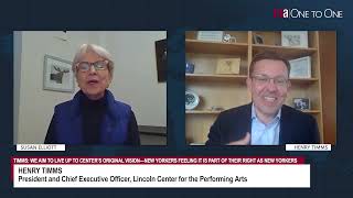 One to One with Henry Timms, president and CEO, Lincoln Center for the Performing Arts
