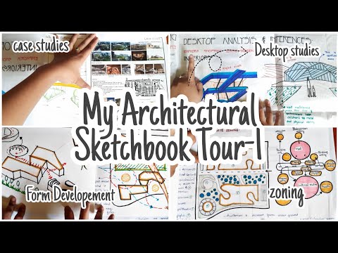 Architectural Sketchbook Tour-1 #6thsemester Design Sketchbook