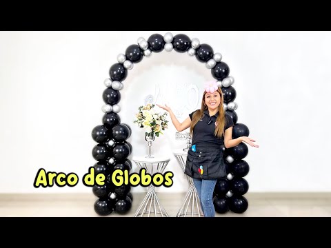 COMO HACER UN ARCO DE GLOBOS SIN ESTRUCTURA - Decoración 50 AÑOS - Globos Link-o-lon o Linkys 🎈🎉